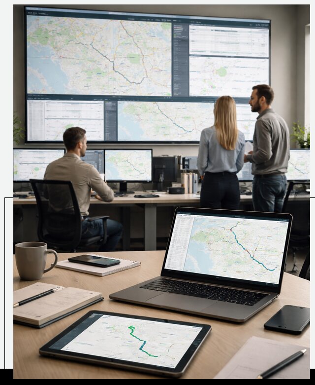 Трекинг грузов и Fleet Management, мониторинг автопарка в Луге