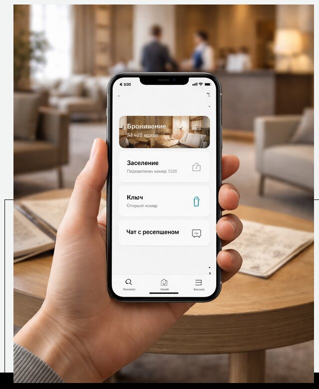 Мобильное приложение для гостей отеля в Луге, управление сервисом
